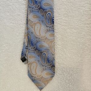 *Clearance* NWT Pronto-Uomo Silk Blue Paisley Tie